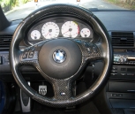 BMW E46 Upper and lower steering wheel in carbon - 0133V009